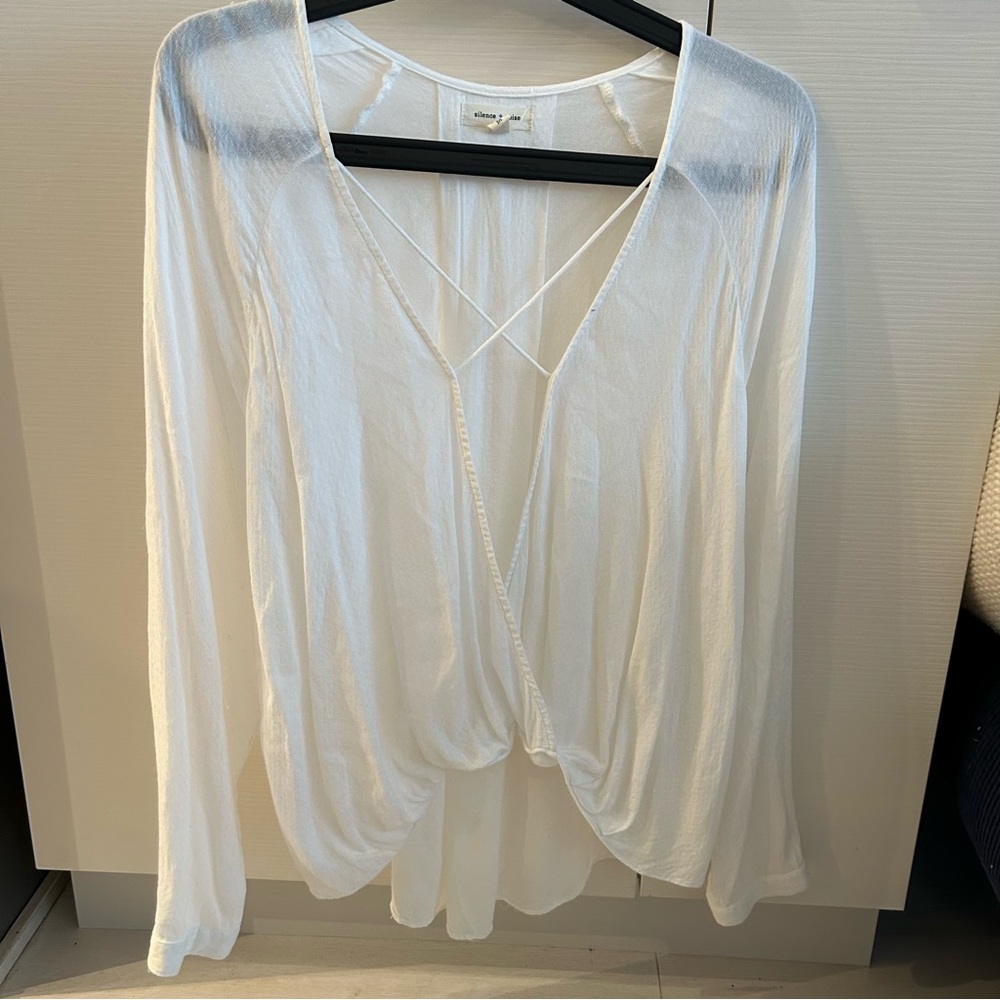White long flow top from Urban Outfitters